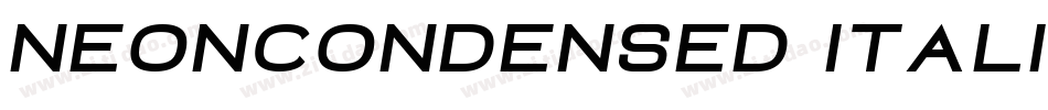 NeonCondensed Italic字体转换